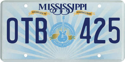 MS license plate OTB425