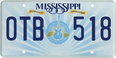 MS license plate OTB518