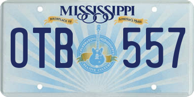 MS license plate OTB557