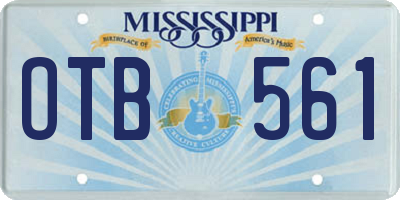 MS license plate OTB561