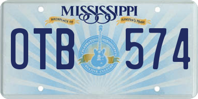 MS license plate OTB574