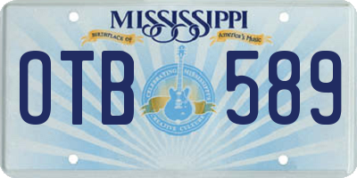 MS license plate OTB589