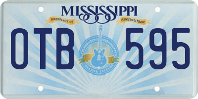 MS license plate OTB595