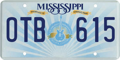 MS license plate OTB615