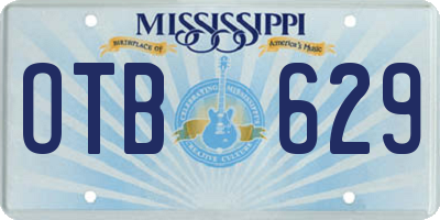 MS license plate OTB629