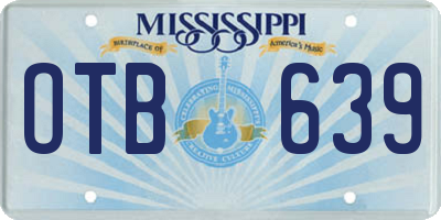 MS license plate OTB639