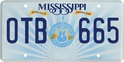 MS license plate OTB665