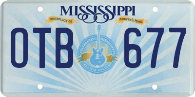 MS license plate OTB677