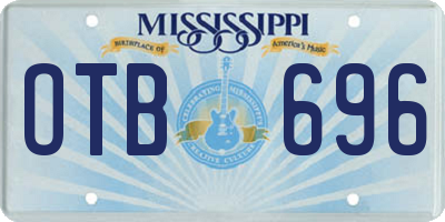 MS license plate OTB696