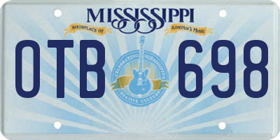 MS license plate OTB698