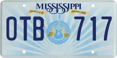 MS license plate OTB717