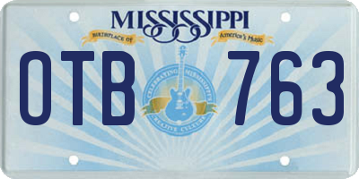 MS license plate OTB763