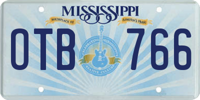 MS license plate OTB766
