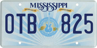 MS license plate OTB825
