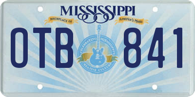 MS license plate OTB841