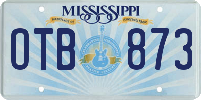 MS license plate OTB873