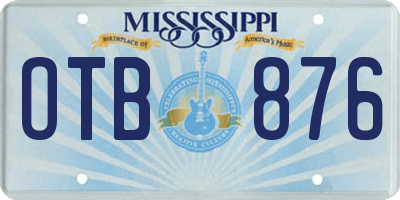 MS license plate OTB876