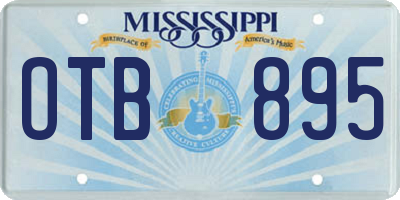 MS license plate OTB895