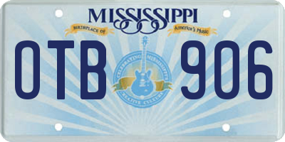 MS license plate OTB906