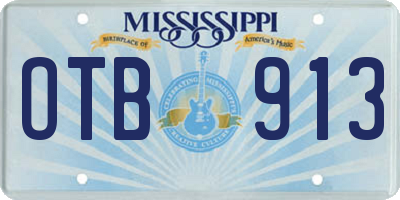 MS license plate OTB913