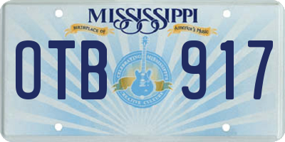 MS license plate OTB917