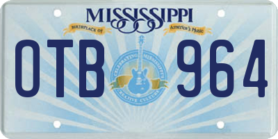 MS license plate OTB964