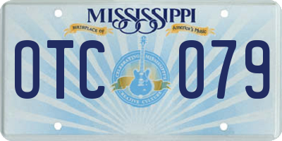 MS license plate OTC079