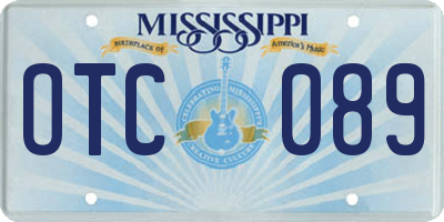 MS license plate OTC089