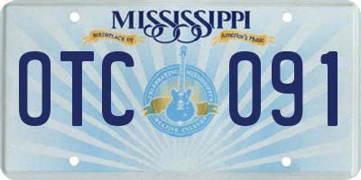 MS license plate OTC091