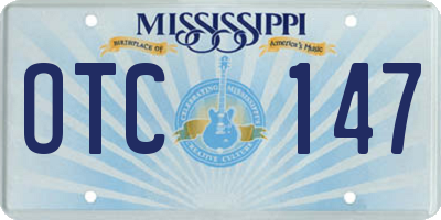 MS license plate OTC147