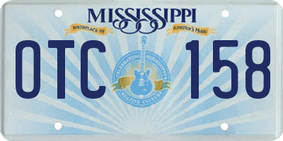 MS license plate OTC158