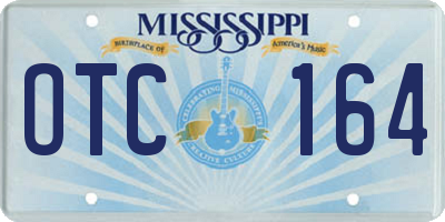 MS license plate OTC164