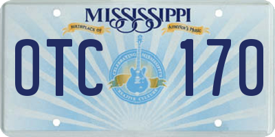 MS license plate OTC170