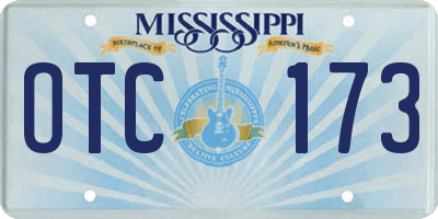 MS license plate OTC173