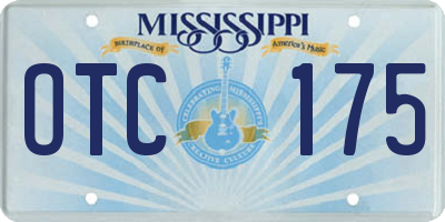MS license plate OTC175