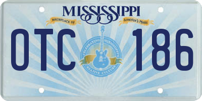 MS license plate OTC186