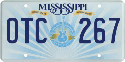 MS license plate OTC267