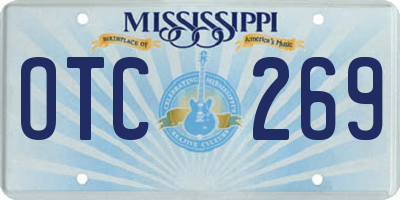MS license plate OTC269