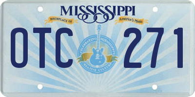 MS license plate OTC271