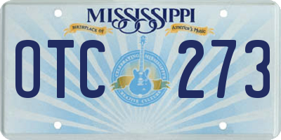 MS license plate OTC273