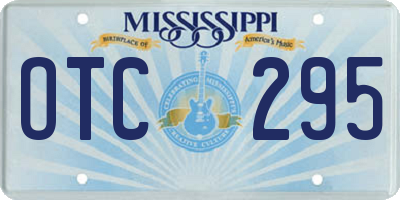 MS license plate OTC295
