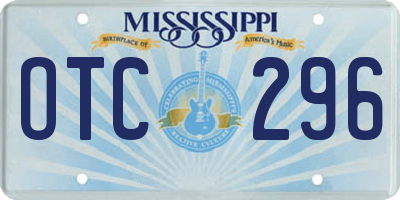 MS license plate OTC296