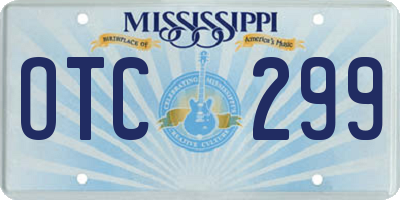 MS license plate OTC299