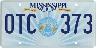 MS license plate OTC373