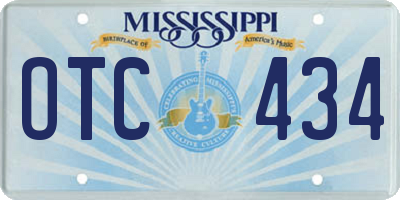 MS license plate OTC434