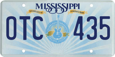 MS license plate OTC435