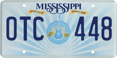 MS license plate OTC448