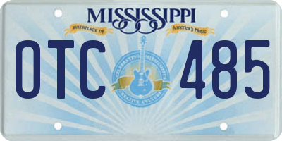 MS license plate OTC485