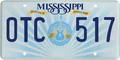 MS license plate OTC517