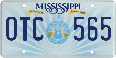 MS license plate OTC565